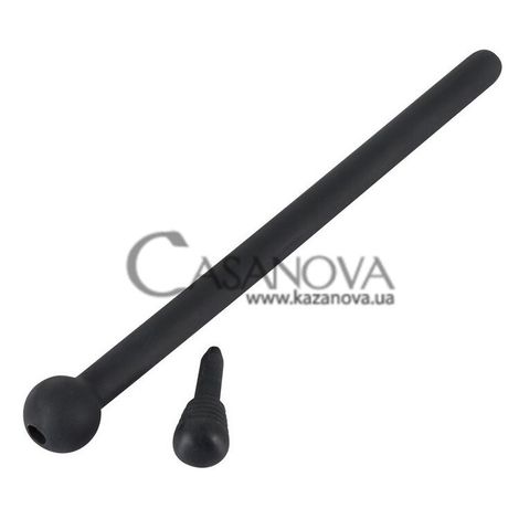 Основне фото Порожній уретральний буж Penis Plug чорний 12 см
