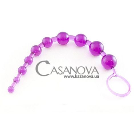 Основное фото Анальная цепочка Thai Toy Beads фиолетовая 30 см