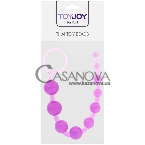 Основне фото Анальний ланцюжок Thai Toy Beads фіолетовий 30 см