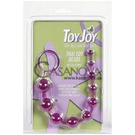 Основное фото Анальная цепочка Thai Toy Beads фиолетовая 30 см