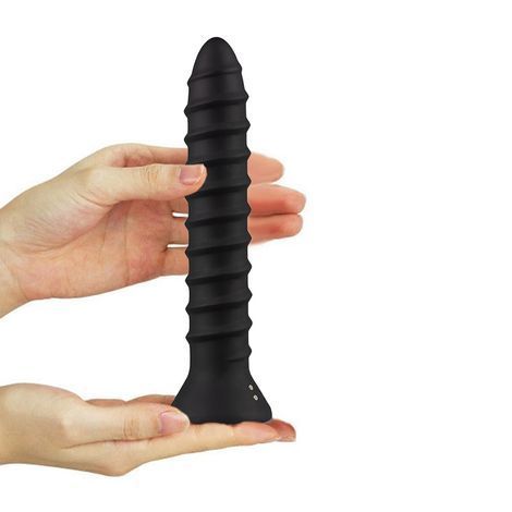 Основне фото Анальний вібратор EasyToys Screwed Plug Anal Vibrator L чорний 15,5 см