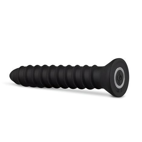 Основне фото Анальний вібратор EasyToys Screwed Plug Anal Vibrator L чорний 15,5 см