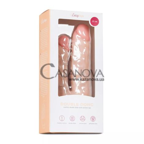 Основне фото Подвійний фалоімітатор EasyToys Double Dildo тілесний 15 см