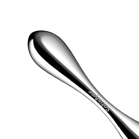 Основное фото Двухсторонний металлический фаллоимитатор Satisfyer Pure Gravity 3 серебристый 21 см