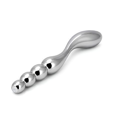 Основное фото Двухсторонний металлический фаллоимитатор Satisfyer Pure Gravity 3 серебристый 21 см