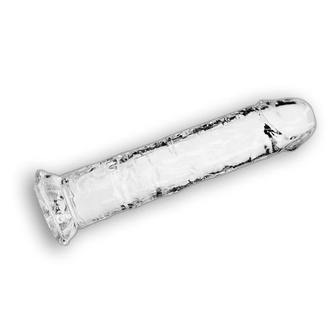 Основное фото Фаллоимитатор на присоске RealRock Crystal Clear Dildo 8" прозрачный 22 см