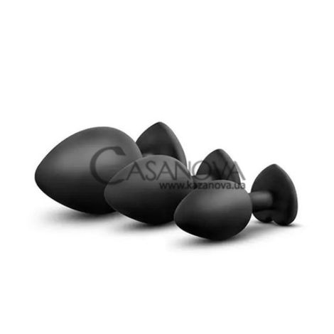 Основное фото Набор анальных пробок Luxe Bling Plugs Trainer Kit чёрный