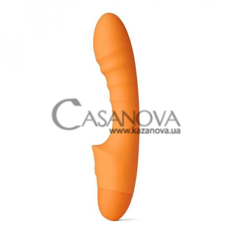 Основное фото Вибратор для точки G So Divine Pash Ribbed G-spot Vibrator оранжевый 18,5 см