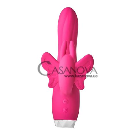 Основное фото Вибратор-кролик Dream Toys Flirts Butterfly Vibrator розовый 17 см