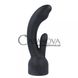 Додаткове фото Rabbit-насадка для вібратора Nexus-Doxy Rabbit Massager чорна 20 см