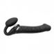 Додаткове фото Безремінний страпон з вібрацією Strap-On-Me Vibrating Bendable Strap-On L чорний 21,3 см