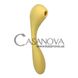 Дополнительное фото Вакуумный вагинально-клиторальный стимулятор Magic Motion Bobi жёлтый 20,5 см