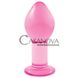 Дополнительное фото Анальная пробка Crystal Premium Glass Large розовая 10 см