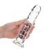 Дополнительное фото Фаллоимитатор на присоске RealRock Crystal Clear Dildo 8" прозрачный 22 см
