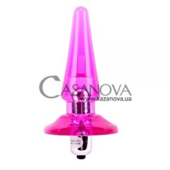 Основное фото Анальная вибропробка Hi Basic Nicole’s Vibra Plug розовая 12,5 см