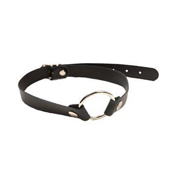 Основное фото Кляп Leather O-Ring Gag Smooth чёрный