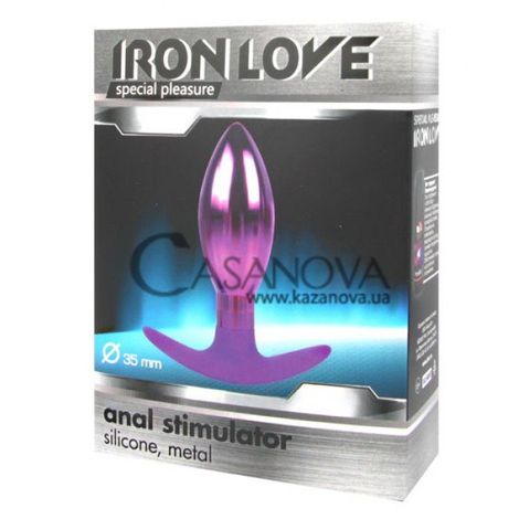 Основное фото Анальная пробка Iron Love IL-28008-VLT фиолетовая 10,6 см