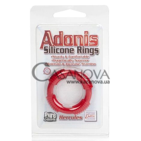 Основное фото Эрекционное кольцо Adonis Silicone Rings Hercules красное