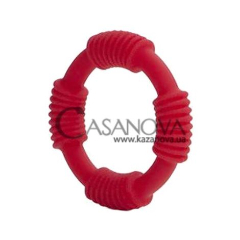 Основное фото Эрекционное кольцо Adonis Silicone Rings Hercules красное
