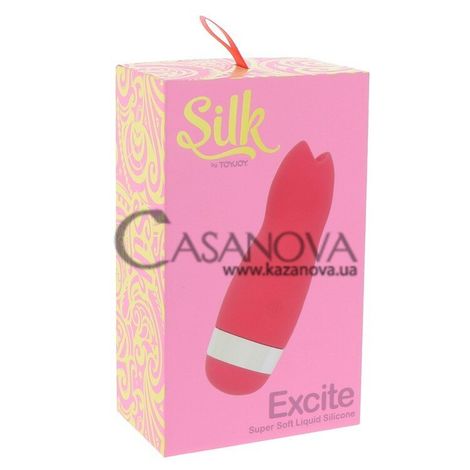 Основное фото Клиторальный стимулятор Silk Excite розовый 11 см