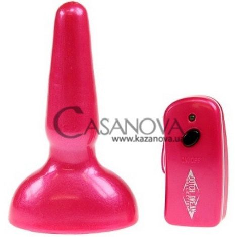 Основное фото Анальная вибропробка Vibrating Buttplug розовая 12 см