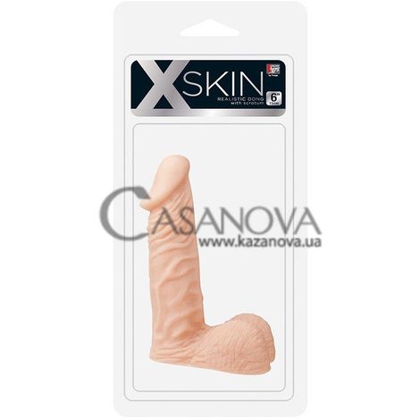 Основне фото Фалоімітатор XSkin Realistic Dong тілесний 15 см