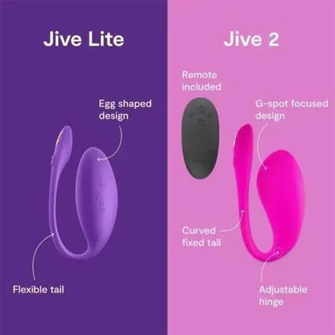 Основное фото Смарт-вибратор для пар We-Vibe Jive Lite фиолетовый 9,2 см
