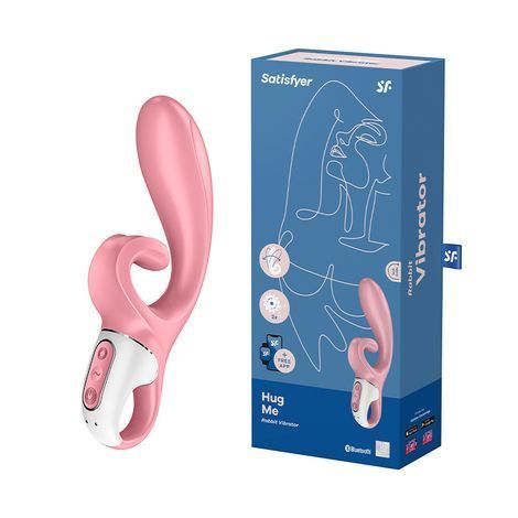 Основне фото Смарт вібратор кролик Satisfyer Hug Me рожевий 21 см