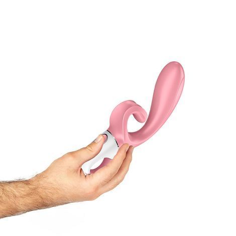 Основне фото Смарт вібратор кролик Satisfyer Hug Me рожевий 21 см