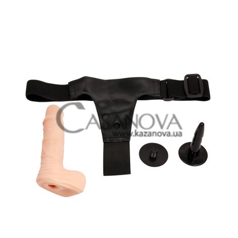 Основное фото Страпон Lybaile Passionate Harness Strap-On Sensual Comfort телесный 15 см