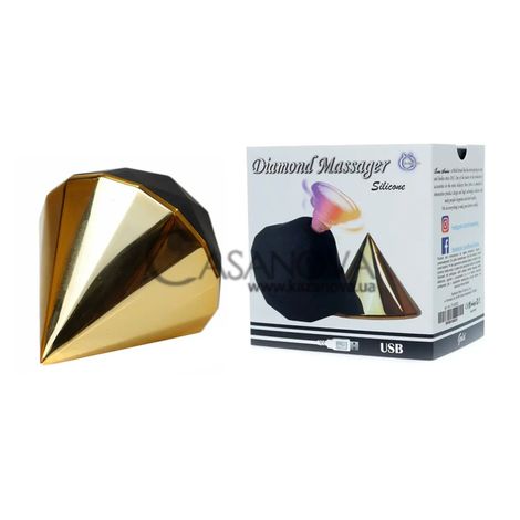 Основне фото Вакуумний стимулятор Diamond Air Massager чорний 11 см