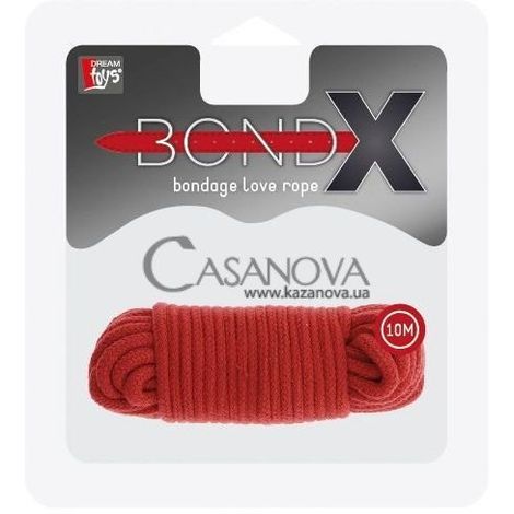 Основное фото Верёвка для бондажа BondX Love Rope красная 10 м