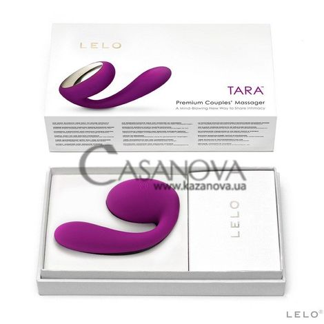 Основное фото Вибратор для двоих Lelo Tara пурпурный 10,2 см