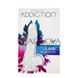 Додаткове фото Фалоімітатор на присосці з віброкулею Addiction Crystal Clear Toy Collection 7" прозорий 17,8 см