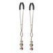 Затискачі для сосків Art Of Sex Nipple Clamps Lovely Grey сріблясті з чорним і сірим