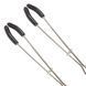 Додаткове фото Затискачі для сосків Art Of Sex Nipple Clamps Lovely Grey сріблясті з чорним і сірим