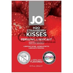 Основное фото Пробник оральной смазки JO H2O Strawberry Kisses клубника 3 мл
