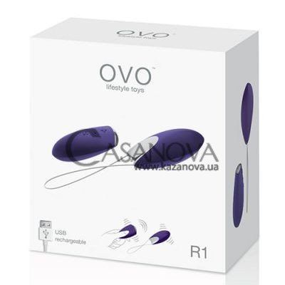 Основне фото Віброяйце OVO R1 фіолетове 8 см