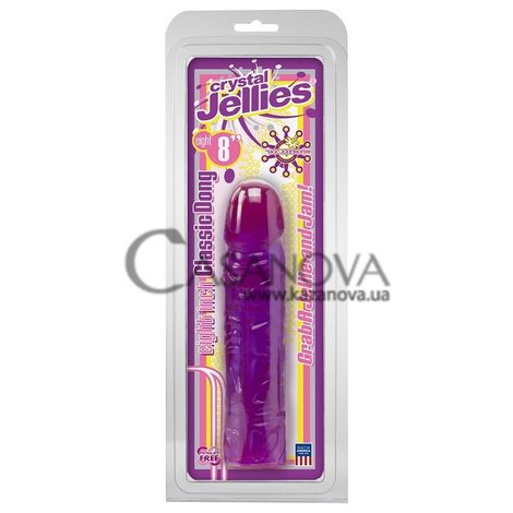 Основное фото Реалистичный фаллоимитатор Crystal Jellies Classic 8 фиолетовый 20,3 см