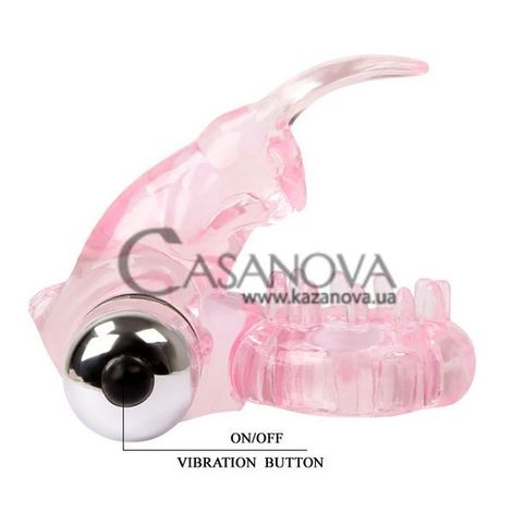 Основное фото Кольцо-стимулятор Cock Ring Bunny BI-0131 розовое