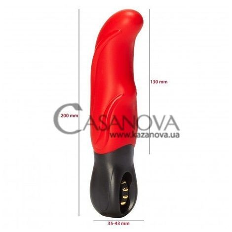 Основное фото Вибратор для точки G Vibratissimo Blade красный с чёрным 20 см