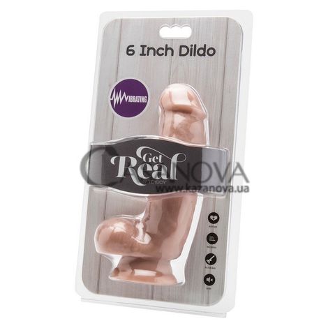 Основне фото Вібратор Get Real 6 Inch Dildo тілесний 15,2 см