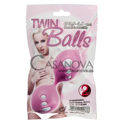 Основное фото Вагинальные шарики Twin Balls розовые
