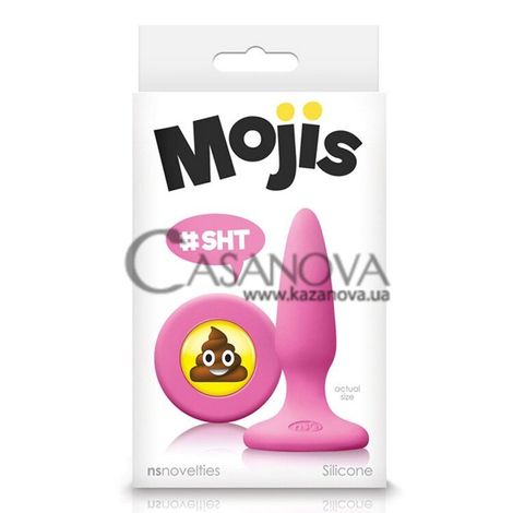 Основное фото Анальная пробка Mojis #Sht розовая 8,6 см