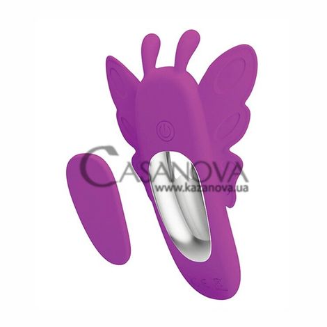 Основне фото Кліторальний вібратор-метелик із магнітом Romance Aileen Remote Panty Massager пурпурний