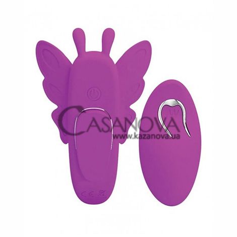 Основное фото Клиторальный вибратор-бабочка с магнитом Romance Aileen Remote Panty Massager пурпурный