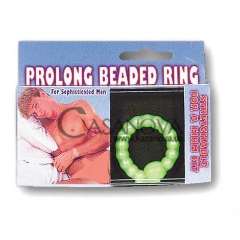 Основное фото Эрекционное кольцо Prolong Beaded Ring салатовое