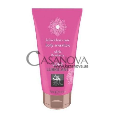 Основное фото Оральный лубрикант Shiatsu Love Lubricant Edible Raspberry малина 75 мл