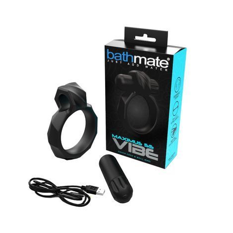 Основное фото Эрекционное кольцо с вибрацией Bathmate Maximus Vibe 55mm чёрное