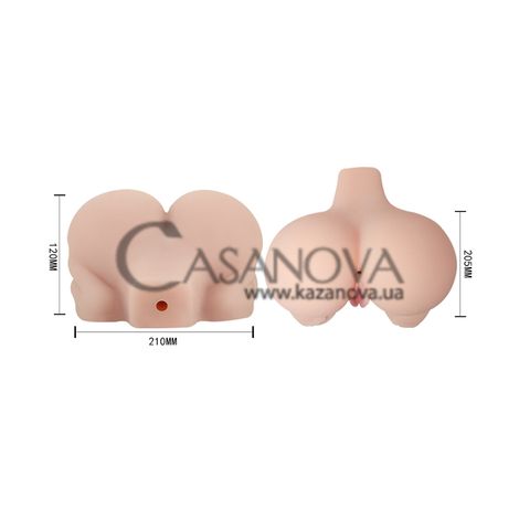 Основне фото Штучна вагіна та анус з вібрацією Lybaile Pussy & Ass Hole тілесна